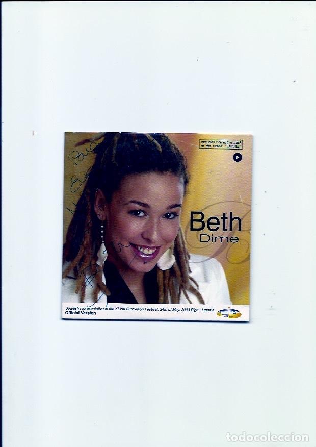 CDs de m&uacute;sica: BETH. Dime. --- (cd single 2003) - Foto 1