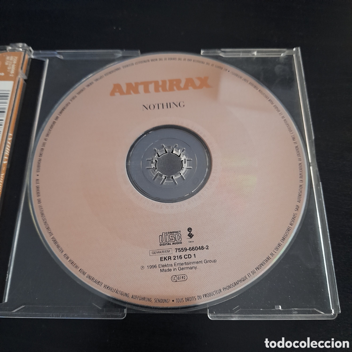 CDs de m&uacute;sica: Anthrax &ndash; Nothing CD, Maxi-Single, CD1 1996 Alemania - Foto 2