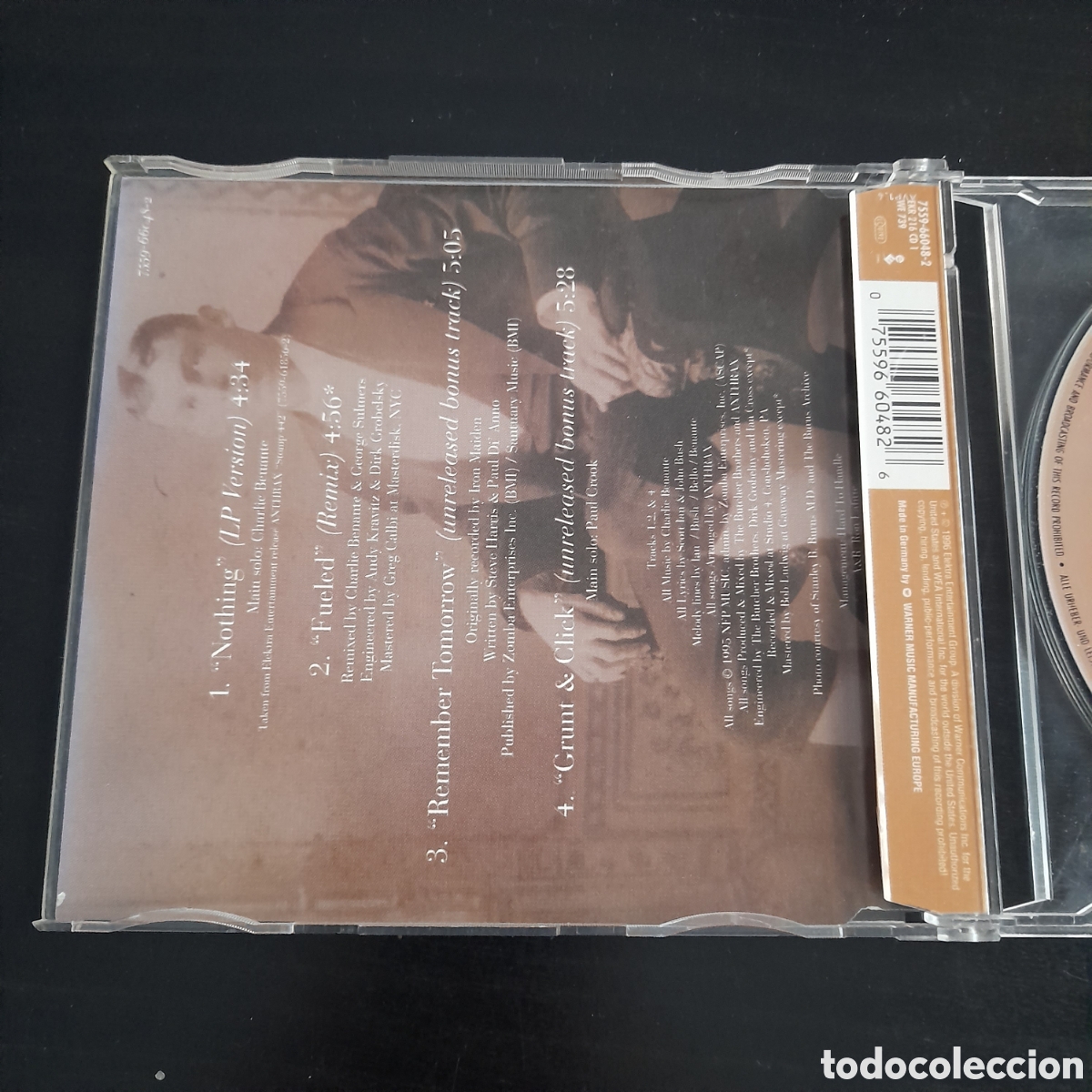 CDs de m&uacute;sica: Anthrax &ndash; Nothing CD, Maxi-Single, CD1 1996 Alemania - Foto 3