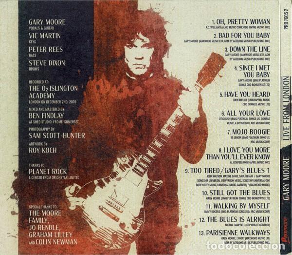 CDs de m&uacute;sica: Gary Moore &ndash; Live From London - Foto 3
