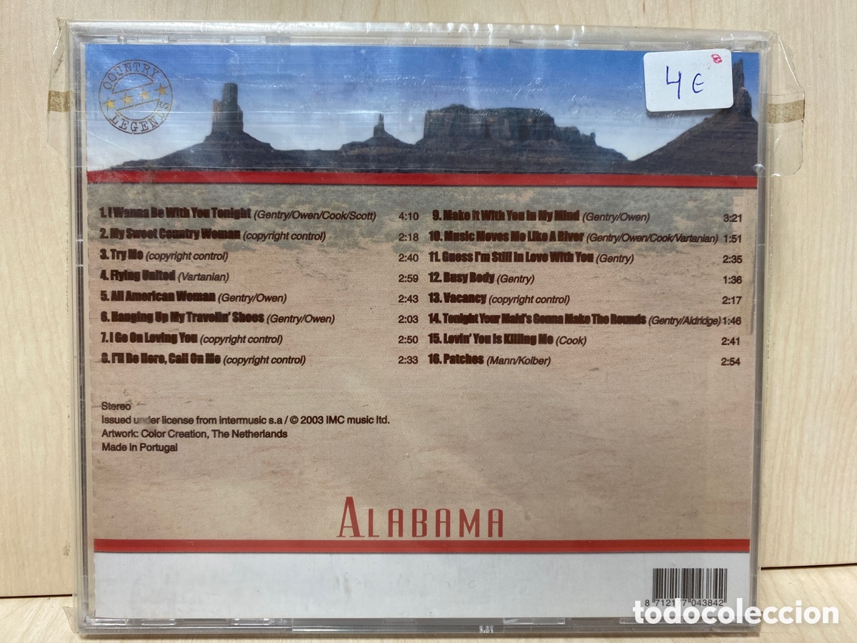 CDs de m&uacute;sica: Alabama - Country Legends (CD, Comp) - Foto 2
