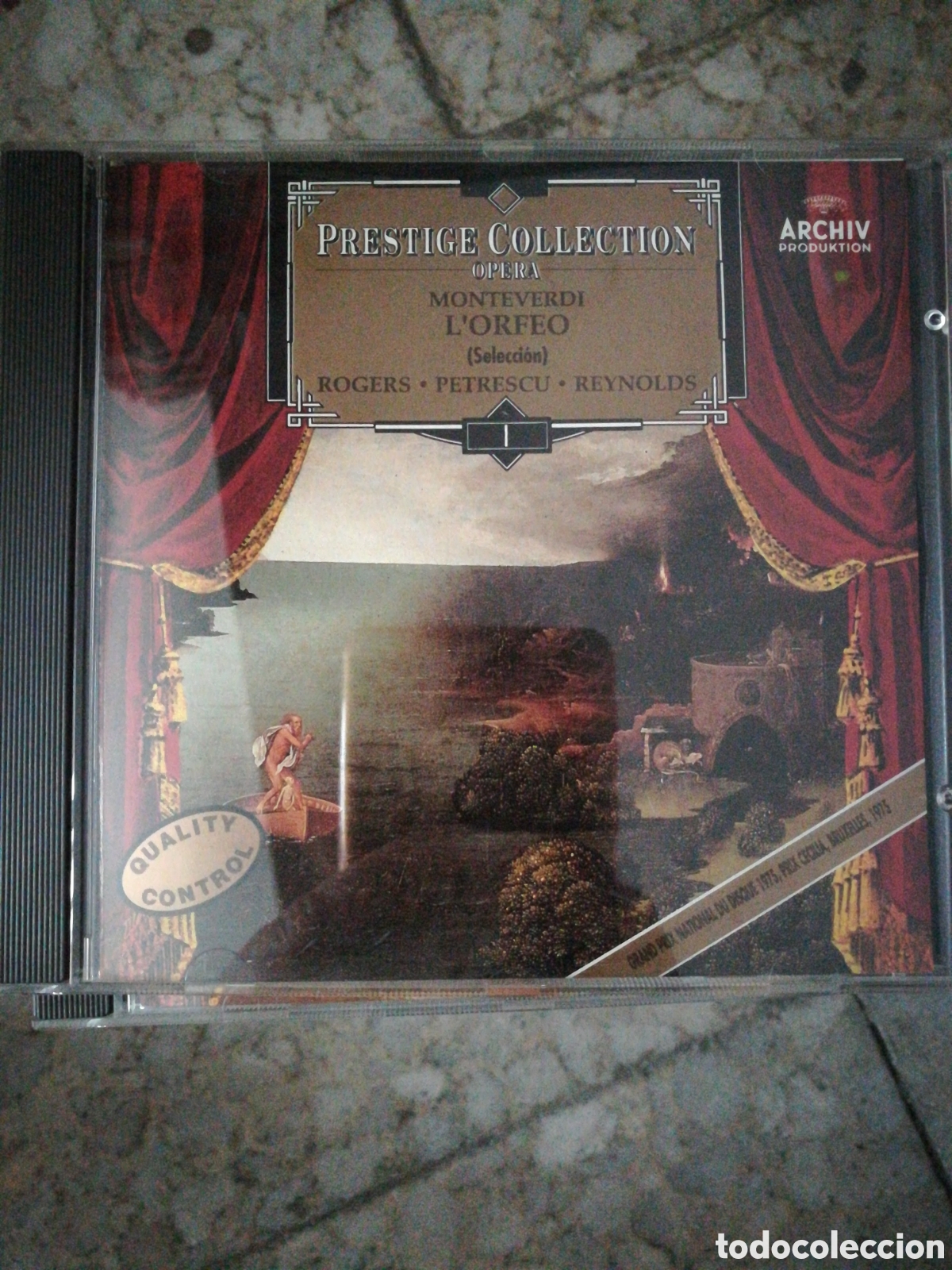 CDs de Musique: CD L'ORFEO MONTEVERDI. ROGERS. PETRESCU. RAYNOLDS. PRESTIGE COLLECION.