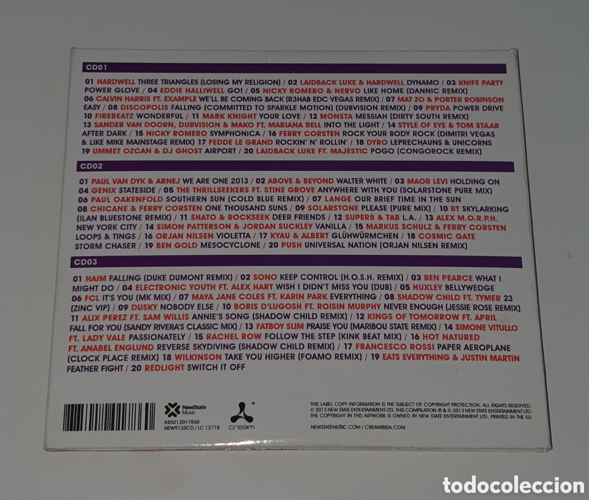 CDs de m&uacute;sica: VARIOS / 3CD / CREAM IBIZA ANTHEMS 2013 - Foto 3