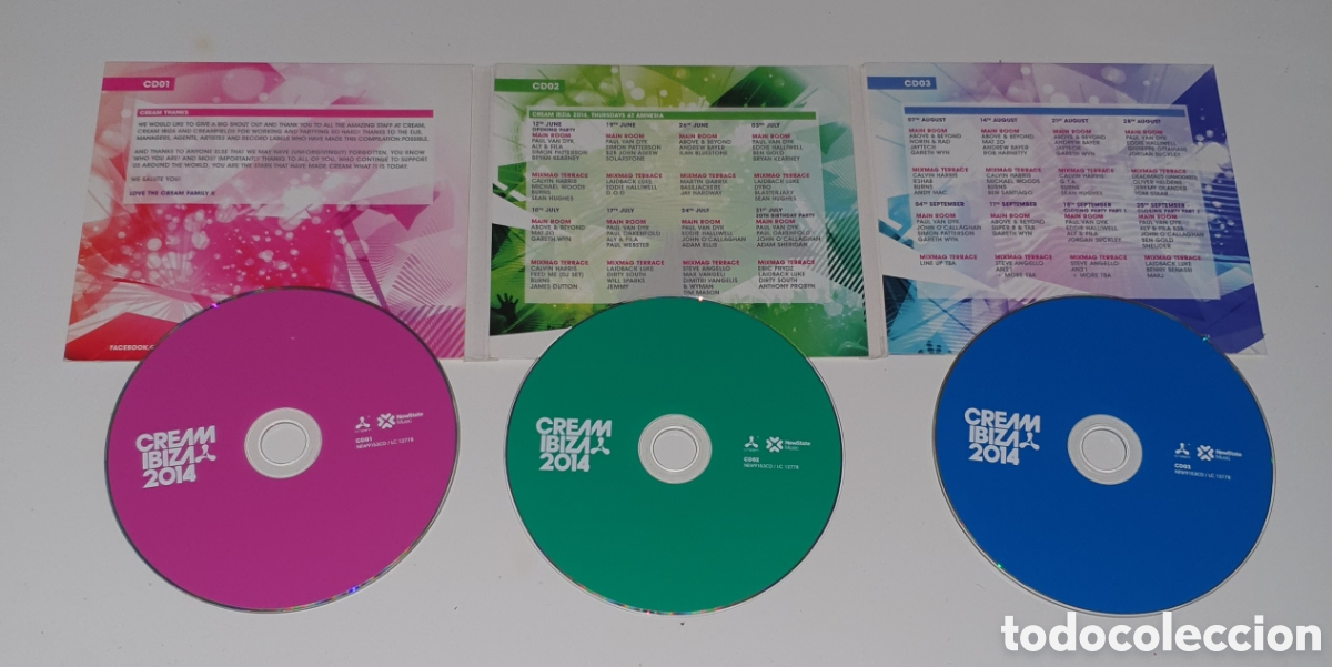 CDs de m&uacute;sica: VARIOS / 3CD / CREAM IBIZA 2014 - Foto 2