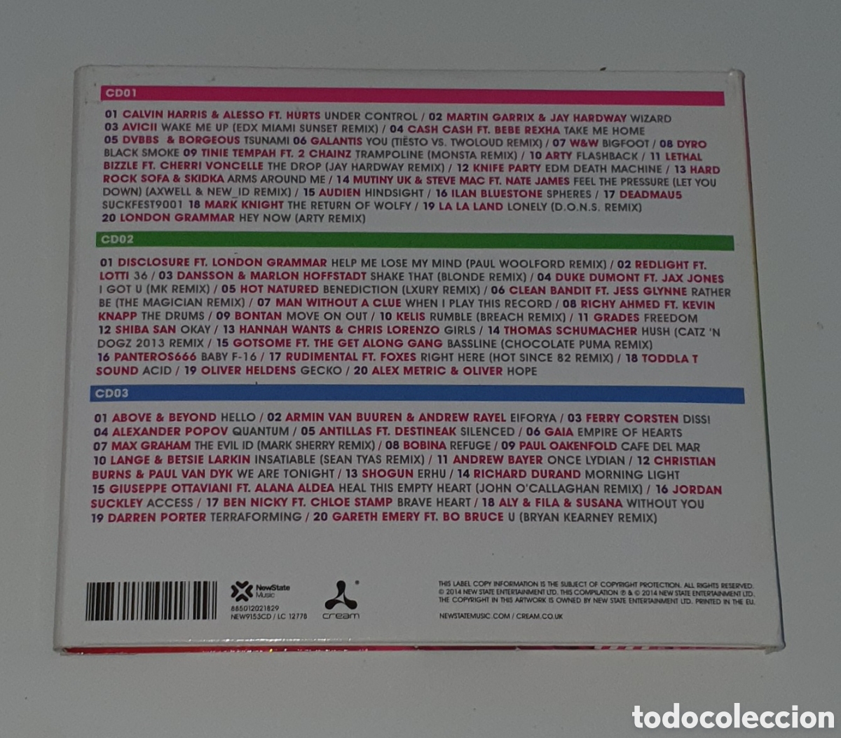 CDs de m&uacute;sica: VARIOS / 3CD / CREAM IBIZA 2014 - Foto 3