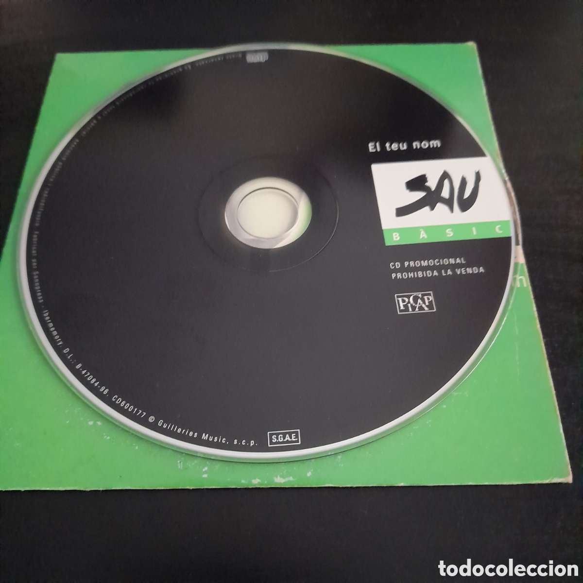 CDs de m&uacute;sica: Sau &ndash; El Teu Nom. CD, Single, Promo 1996 - Foto 3