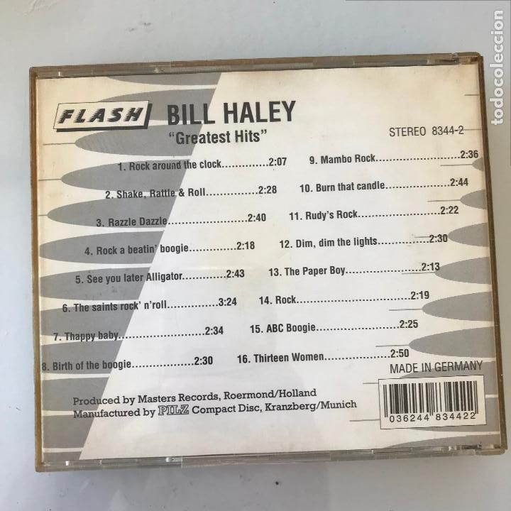 CDs de m&uacute;sica: Bill Haley. Greatest Hits. Flash. PEDIDO M&Iacute;NIMO 5&euro; - Foto 2
