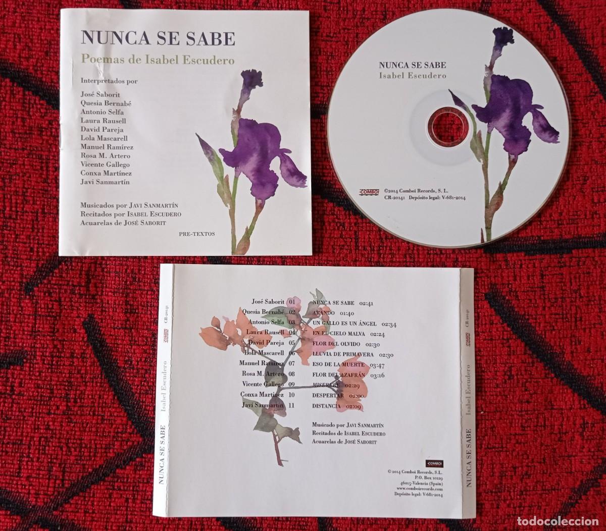 CDs de m&uacute;sica: NUNCA SE SABE: POEMAS DE ISABEL ESCUDERO CD ORIGINAL 2014