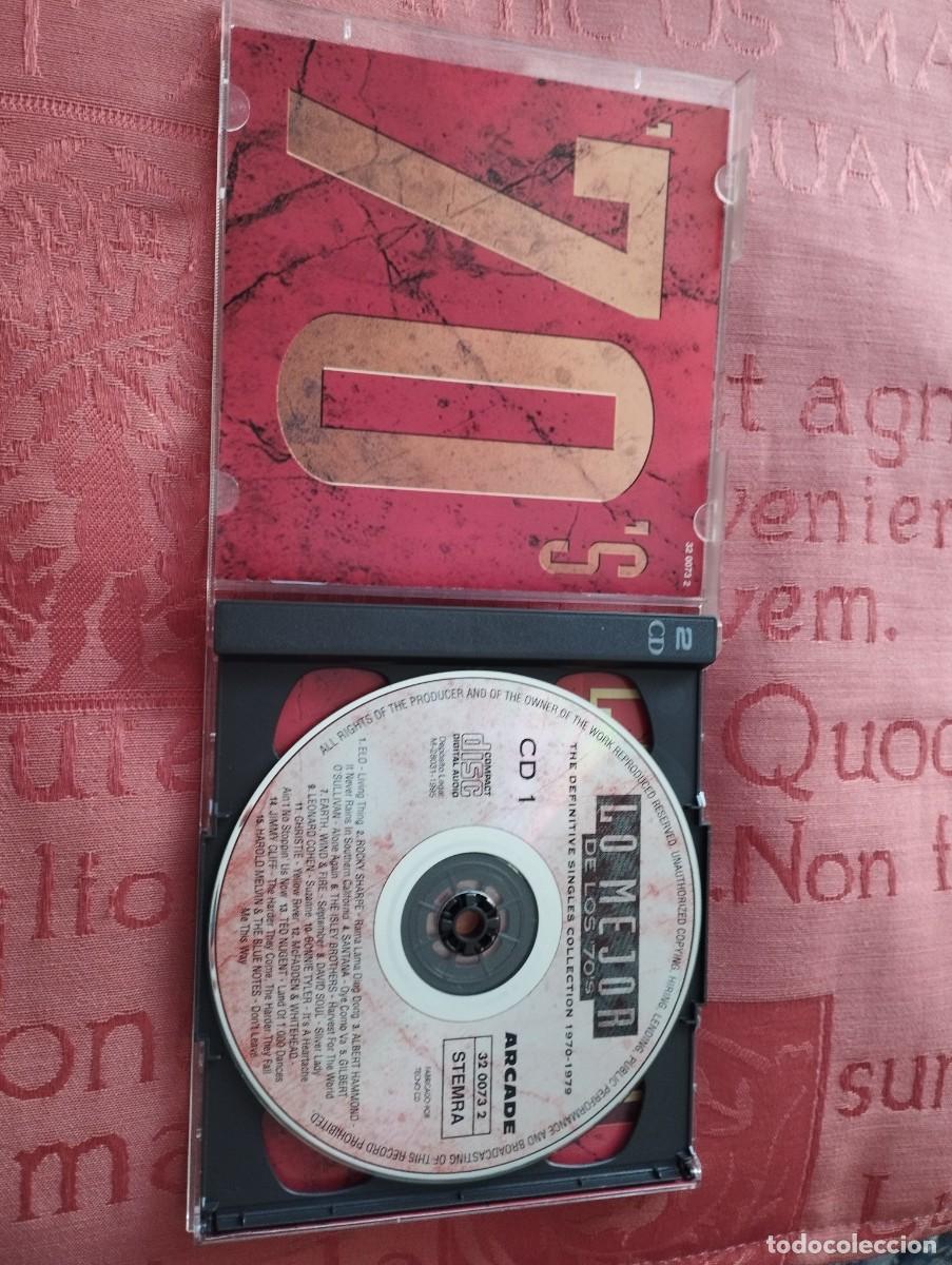 CDs de m&uacute;sica: Estuche de 2CD lo mejor de los 70 - Foto 2