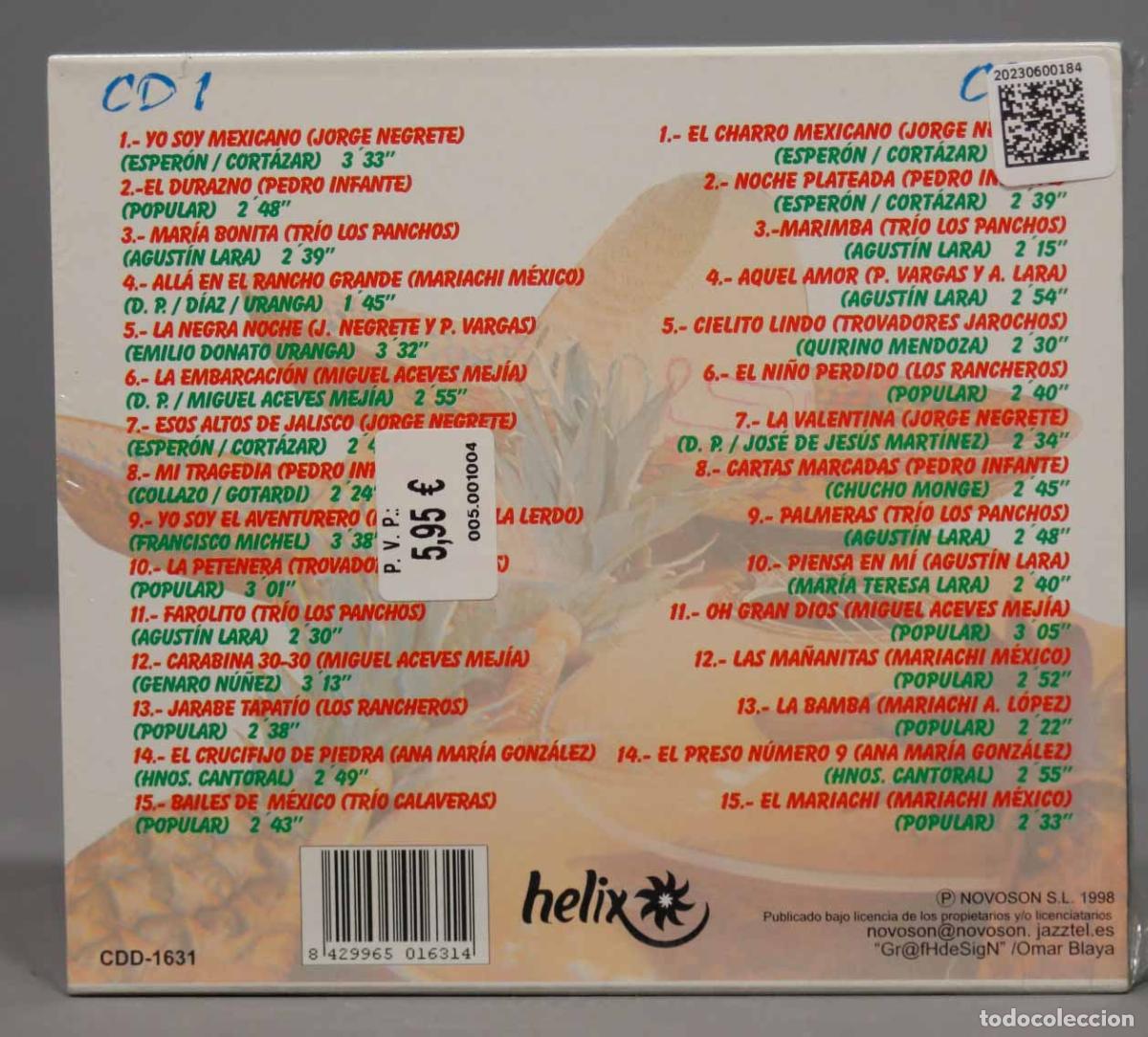 CDs de m&uacute;sica: 2 CD. M30 EXITOS DE... MEXICO Y SU MUNDO. PRECINTADO - Foto 2