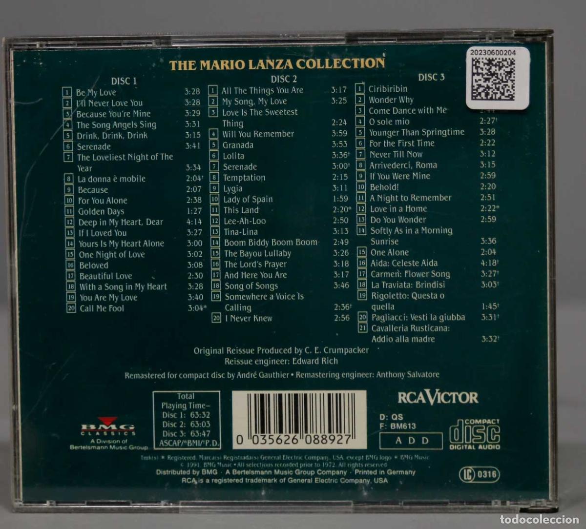 CDs de m&uacute;sica: 3 CD. THE MARIO LANZA COLLECTION - Foto 2
