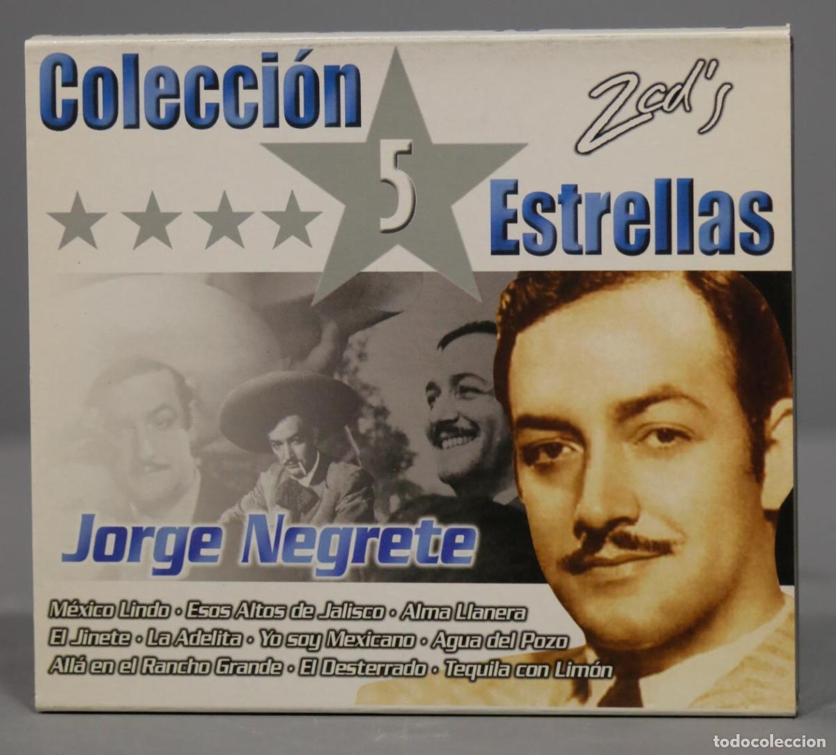 CDs de m&uacute;sica: 2 CD. COLECCIONES 5 ESTRELLES. JORGE NEGRETE - Foto 1