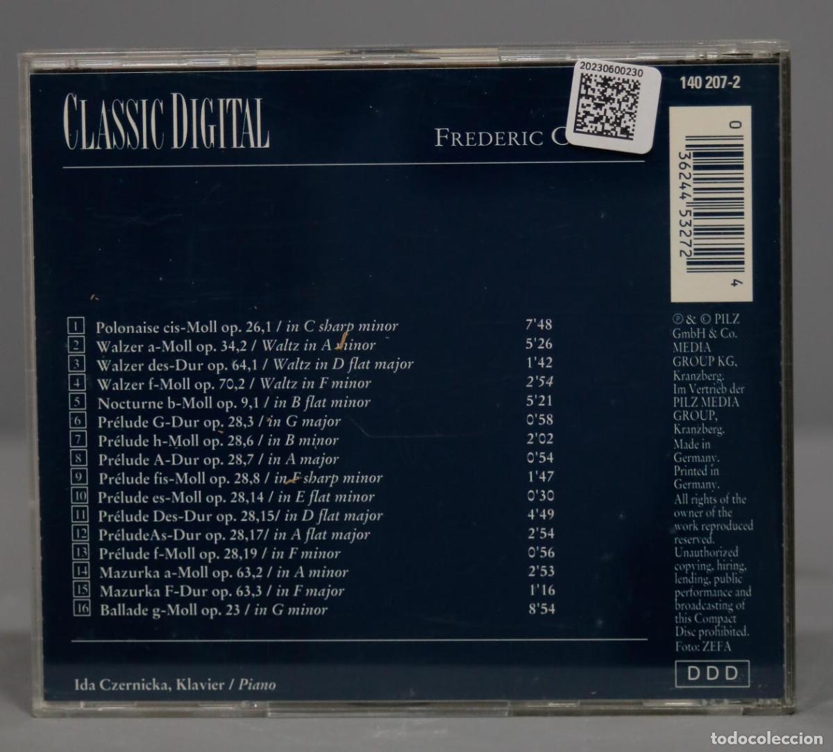 CDs de m&uacute;sica: CD. Fr&eacute;d&eacute;ric Chopin - Ida Černeck&aacute; &ndash; Fr&eacute;d&eacute;ric Chopin - Foto 2
