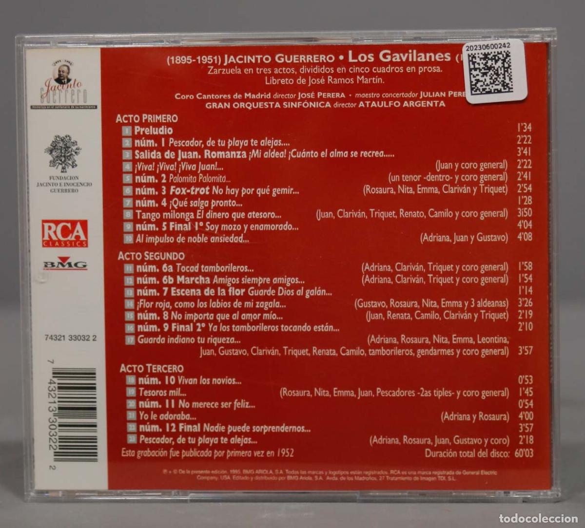 CDs de m&uacute;sica: CD. Argenta &ndash; Los Gavilanes - Foto 2