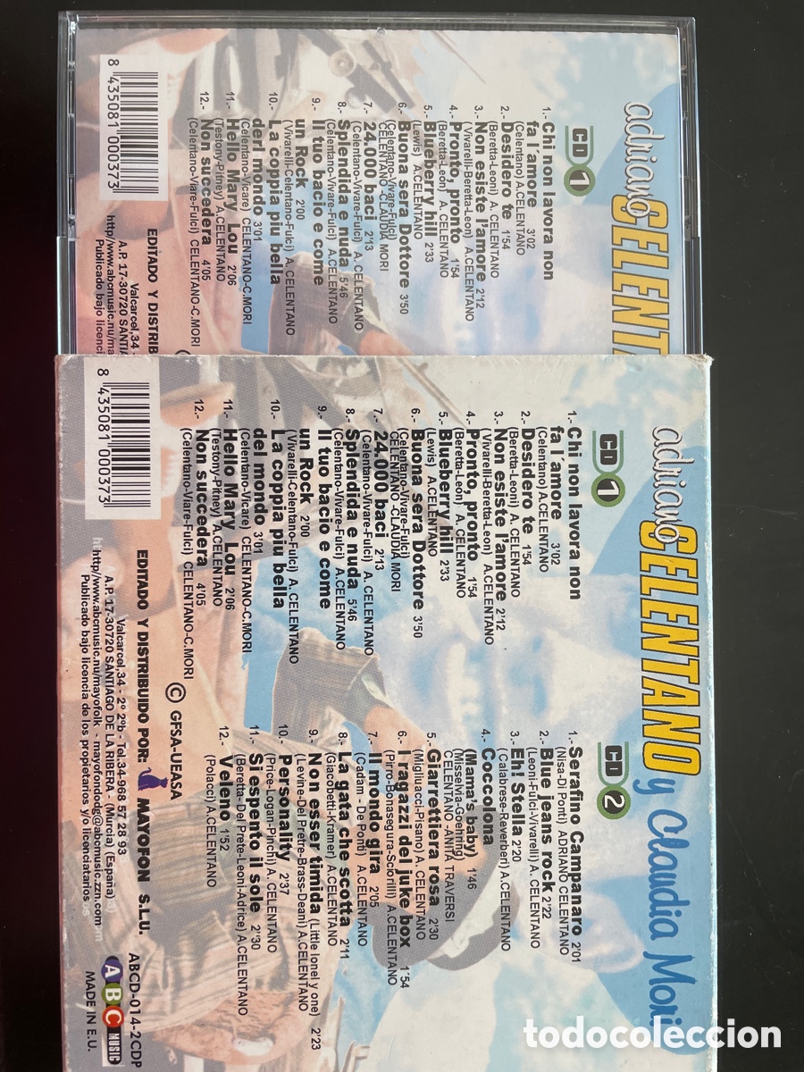 CDs de m&uacute;sica: Adriano Celentano y Claudia Mori - Foto 2