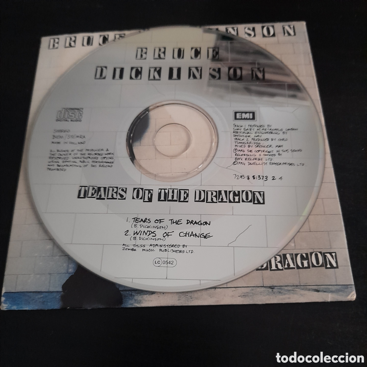 Bruce Dickinson – Tears Of The Dragon (1994, Cardboard, CD) - Discogs