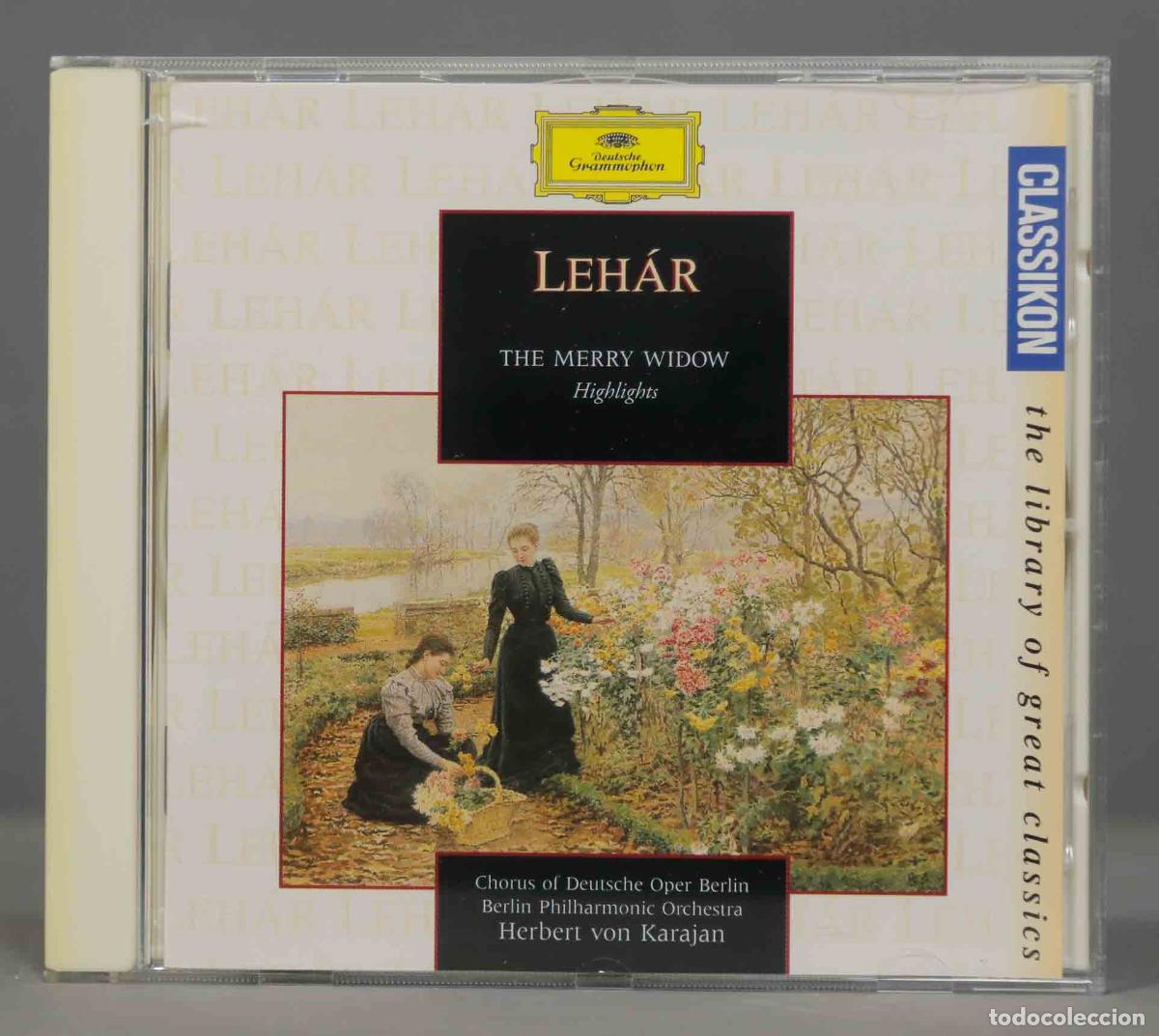 CDs de m&uacute;sica: CD. Karajan &ndash; The Merry Widow - Highlights. LEHAR - Foto 1