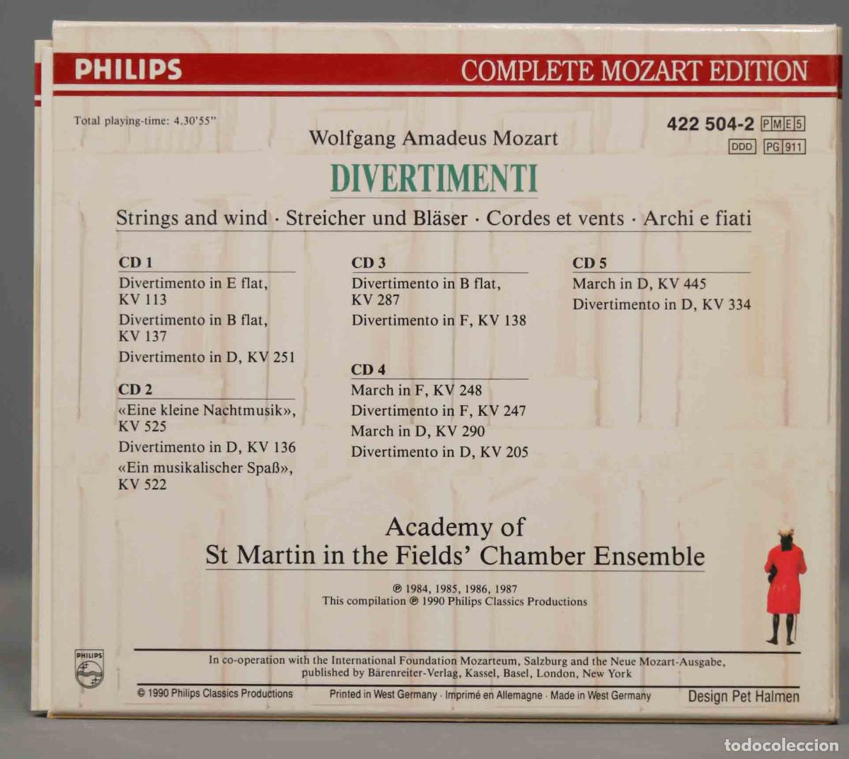 CDs de m&uacute;sica: 3 CD. Mozart &ndash; Quintets, Quartets - Foto 2