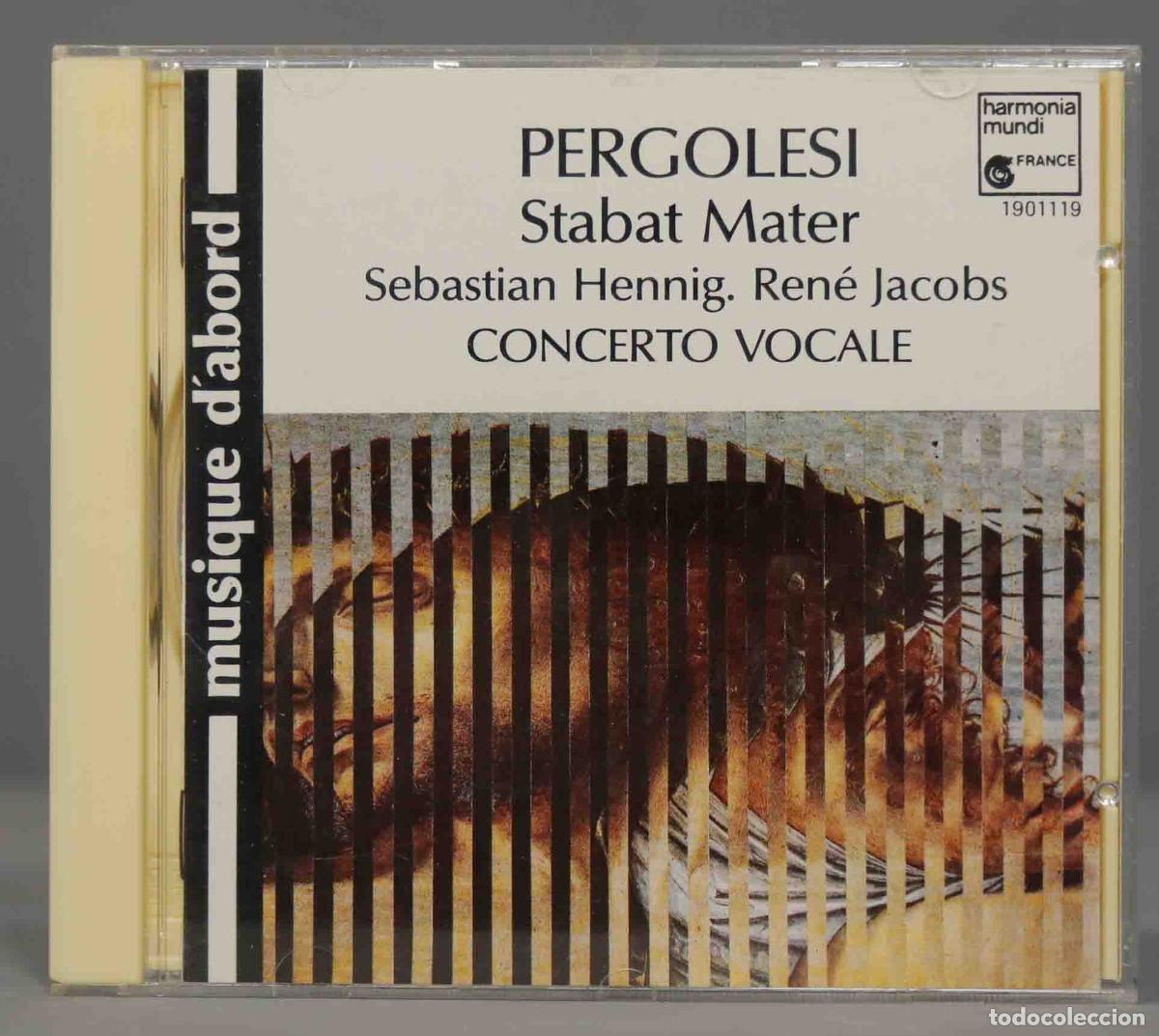 CDs de m&uacute;sica: CD. Stabat Mater. PERGOLESI. JACOBS - Foto 1