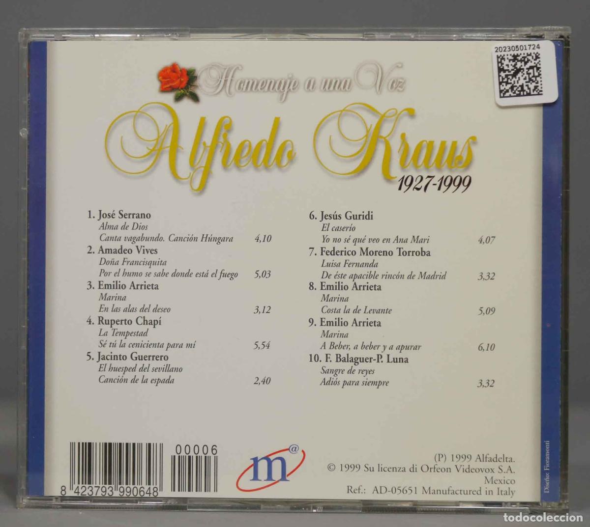 CDs de m&uacute;sica: CD. KRAUS. ZARZUELA - Foto 2