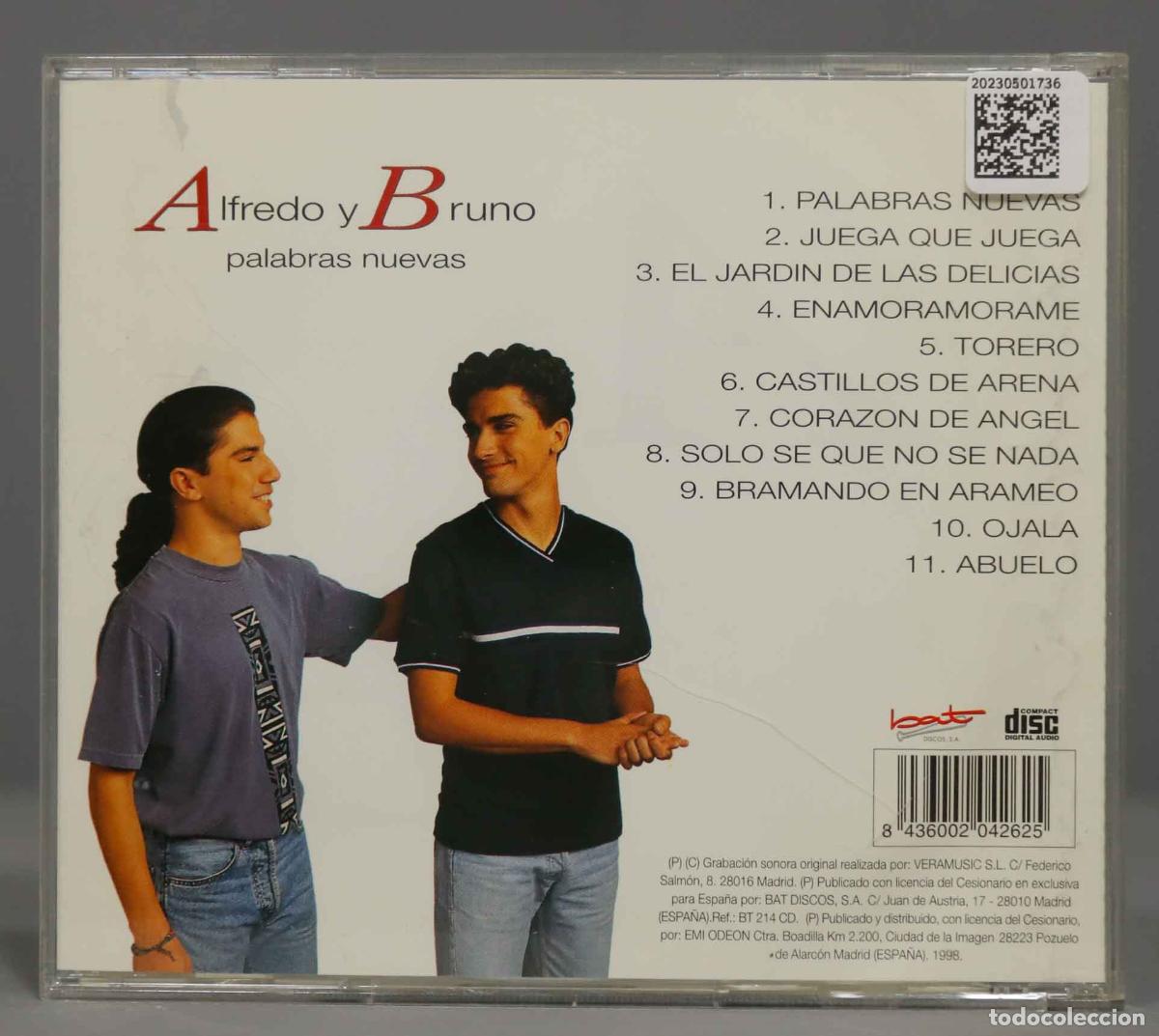 CDs de m&uacute;sica: CD. Alfredo Y Bruno &ndash; Palabras Nuevas - Foto 2