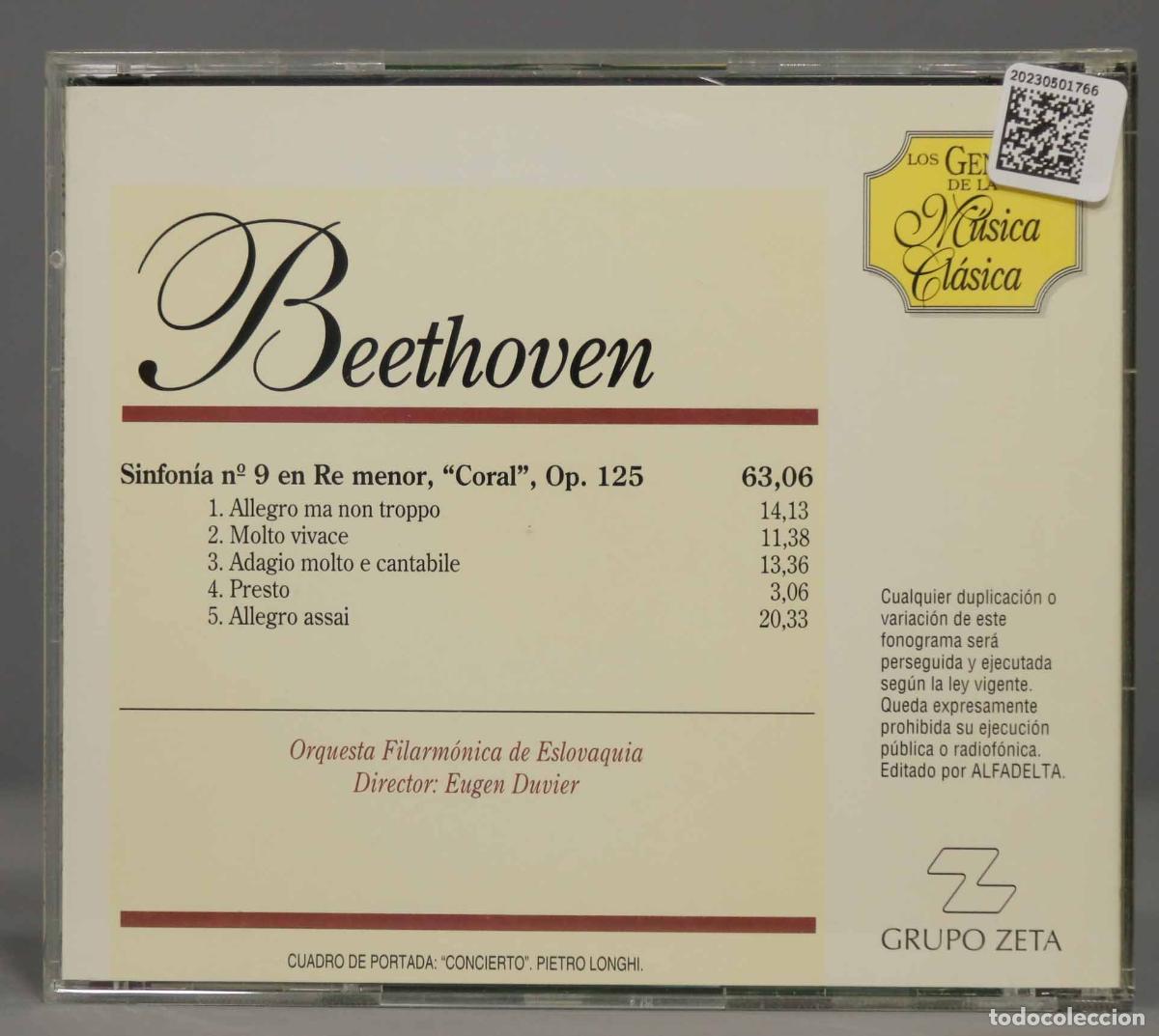 CDs de m&uacute;sica: CD. BEETHOVEN. SINFONIA 9 - Foto 2