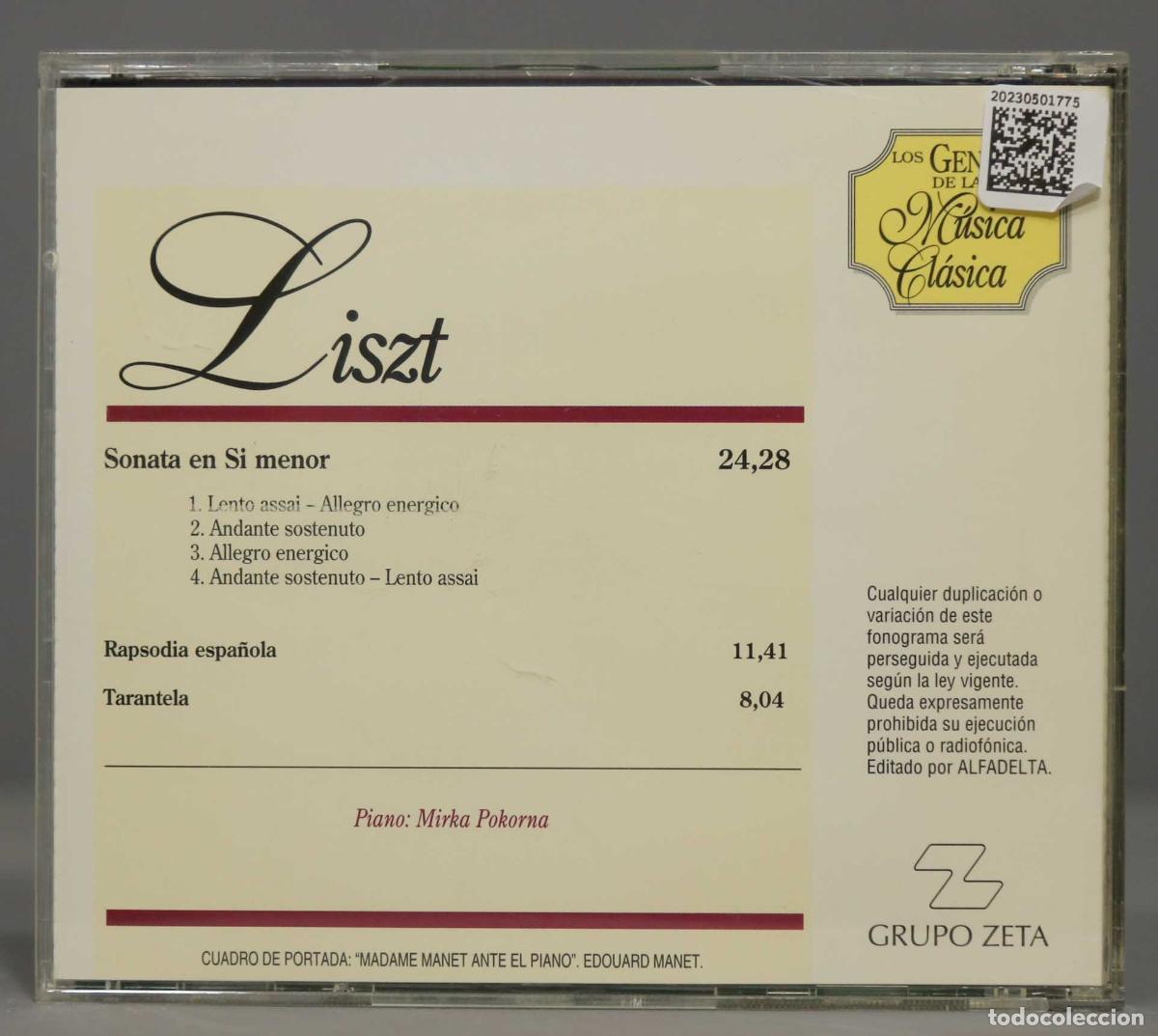 CDs de m&uacute;sica: CD. LISZT. SONATA. RAPSODIA - Foto 2