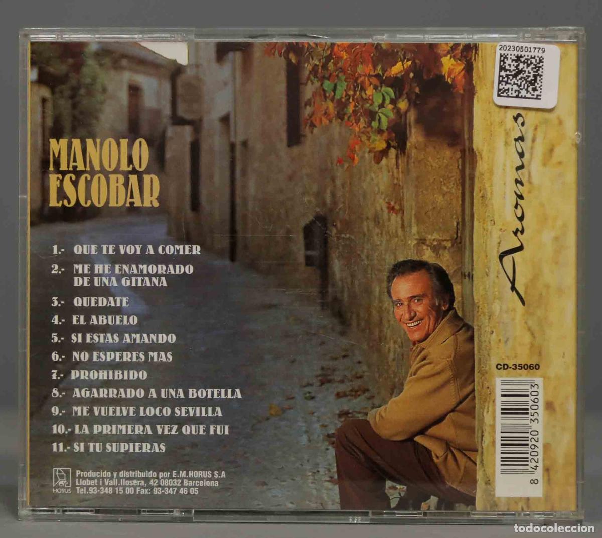 CDs de m&uacute;sica: CD. MANOLO ESCOBAR. AROMAS - Foto 2