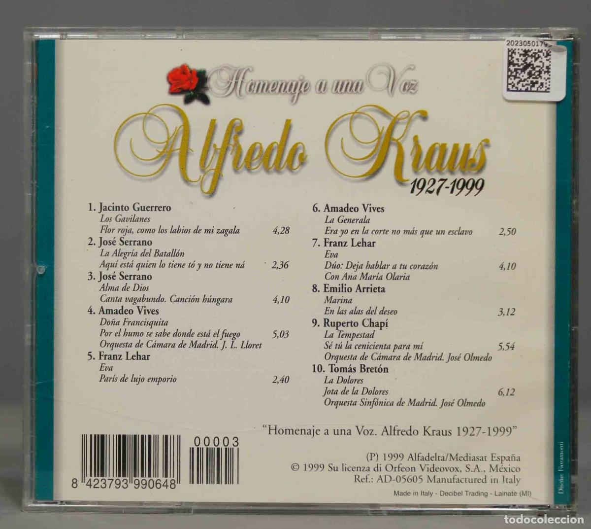 CDs de m&uacute;sica: CD. KRAUS. ZARZUELA - Foto 2