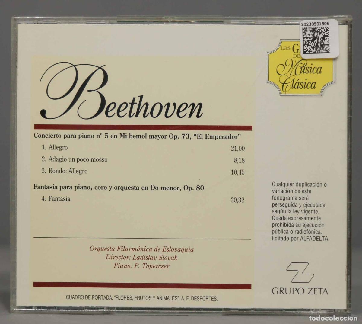 CDs de m&uacute;sica: CD. BEETHOVEN. CONCIERTO PIANO 5 - Foto 2