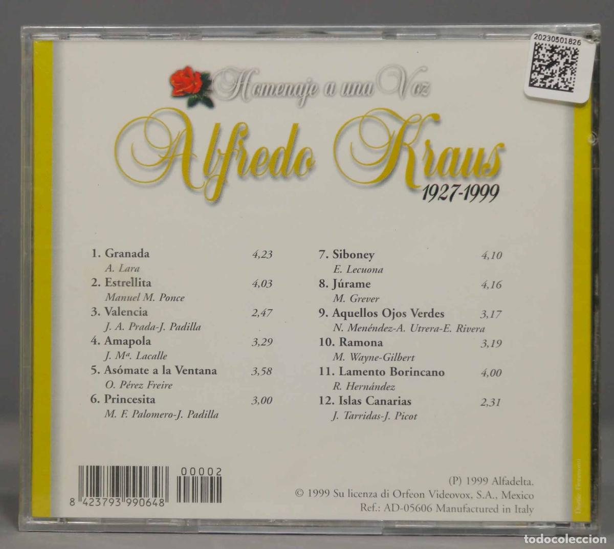 CDs de m&uacute;sica: CD. KRAUS. CANCIONES. PRECINTADO - Foto 2