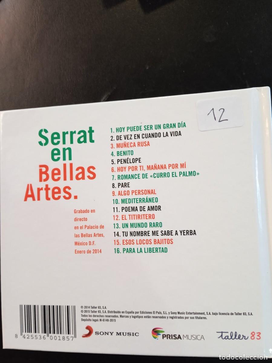 CDs de m&uacute;sica: SERRAT- SERRAT EN BELLAS ARTES. CD CON LIBRETO - Foto 2