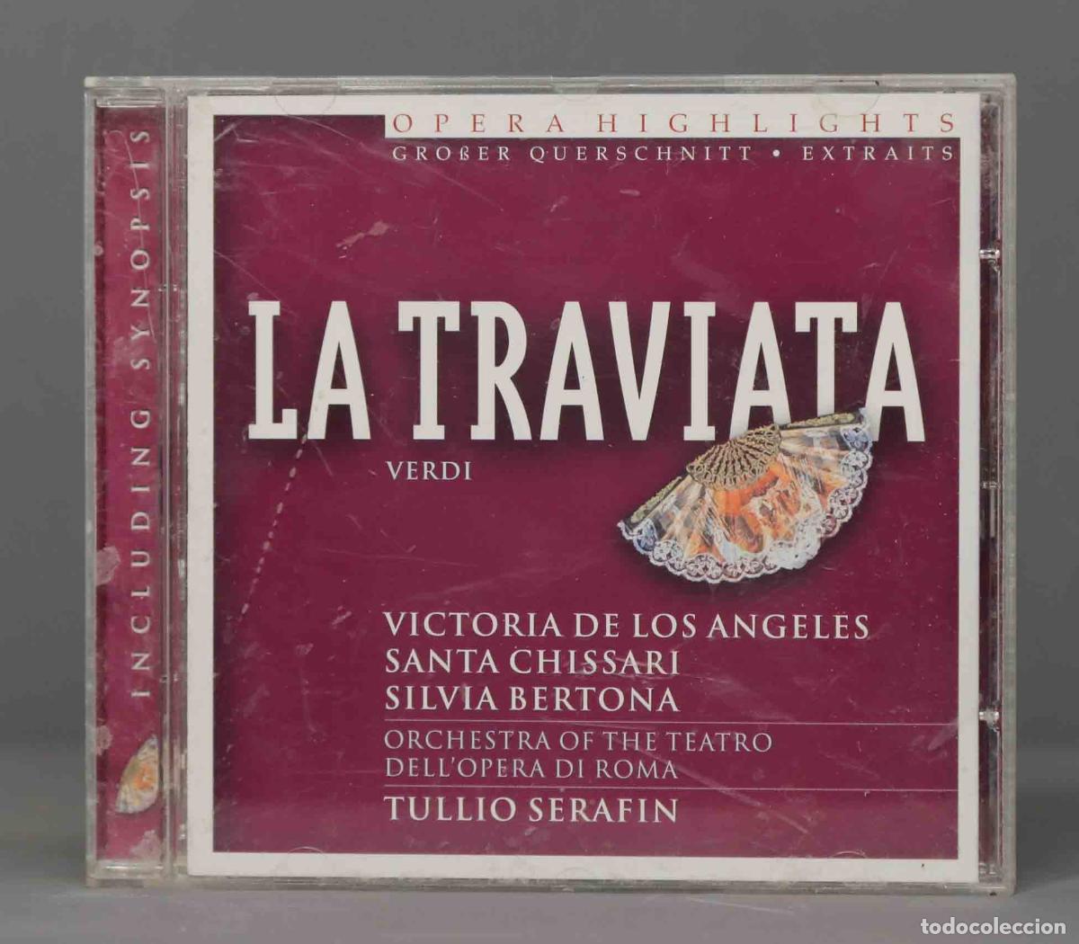 CDs de m&uacute;sica: CD. VERDI. LA TRAVIATA. SERAFIN - Foto 1