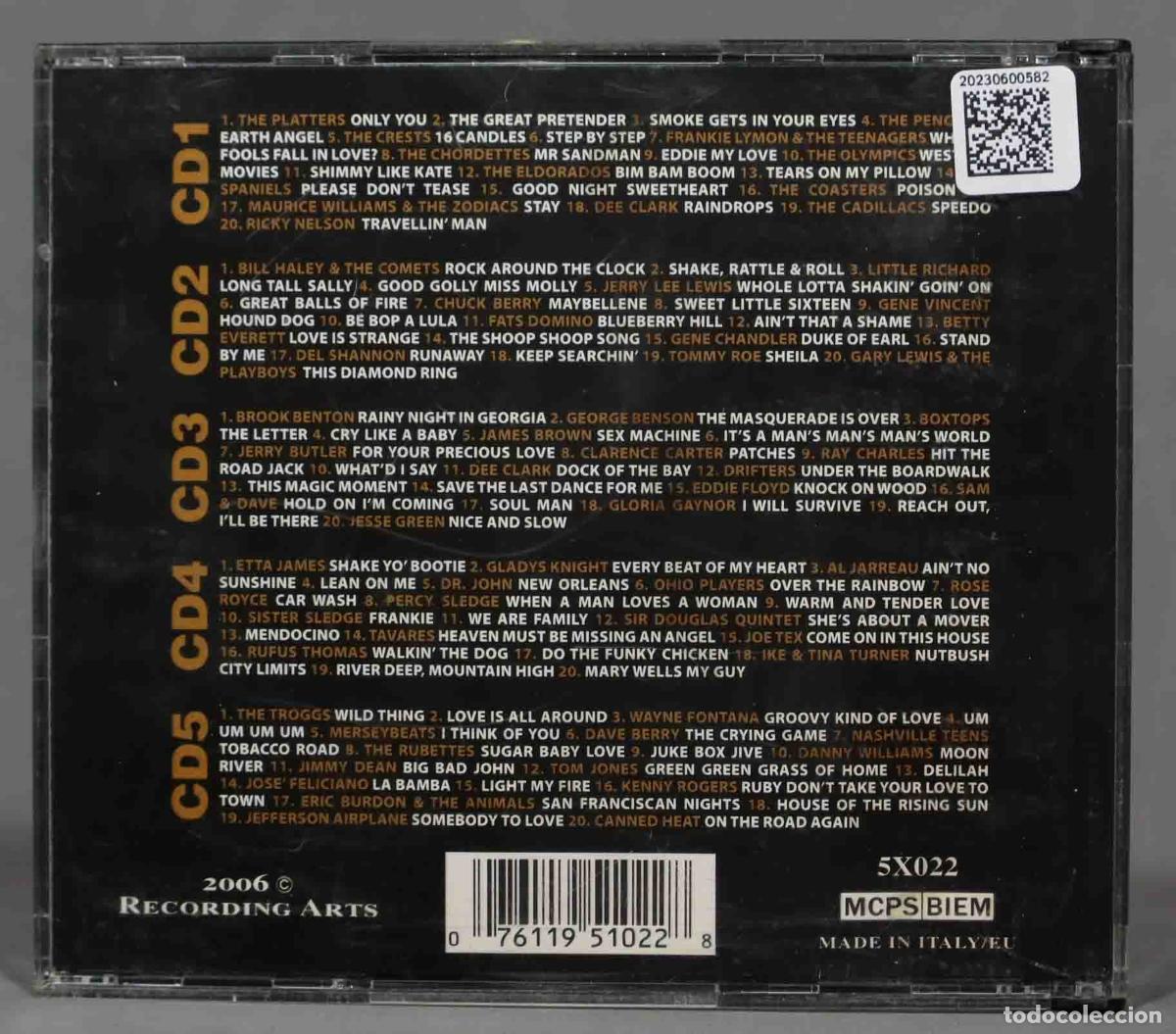 CDs de m&uacute;sica: 5 CD. 100 GOLDEN JUKEBOX OLDIES - Foto 2