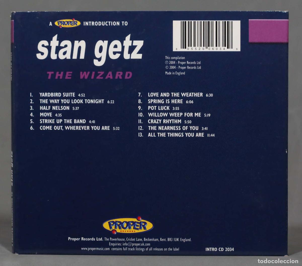 CDs de m&uacute;sica: CD. Stan Getz &ndash; A Proper Introduction To Stan Getz - The Wizard - Foto 2