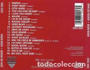 CDs de m&uacute;sica: John Lee Hooker - Boom Boom (CD, Comp) Label:Charly Classics Cat#: CDCD 2005 - Foto 2