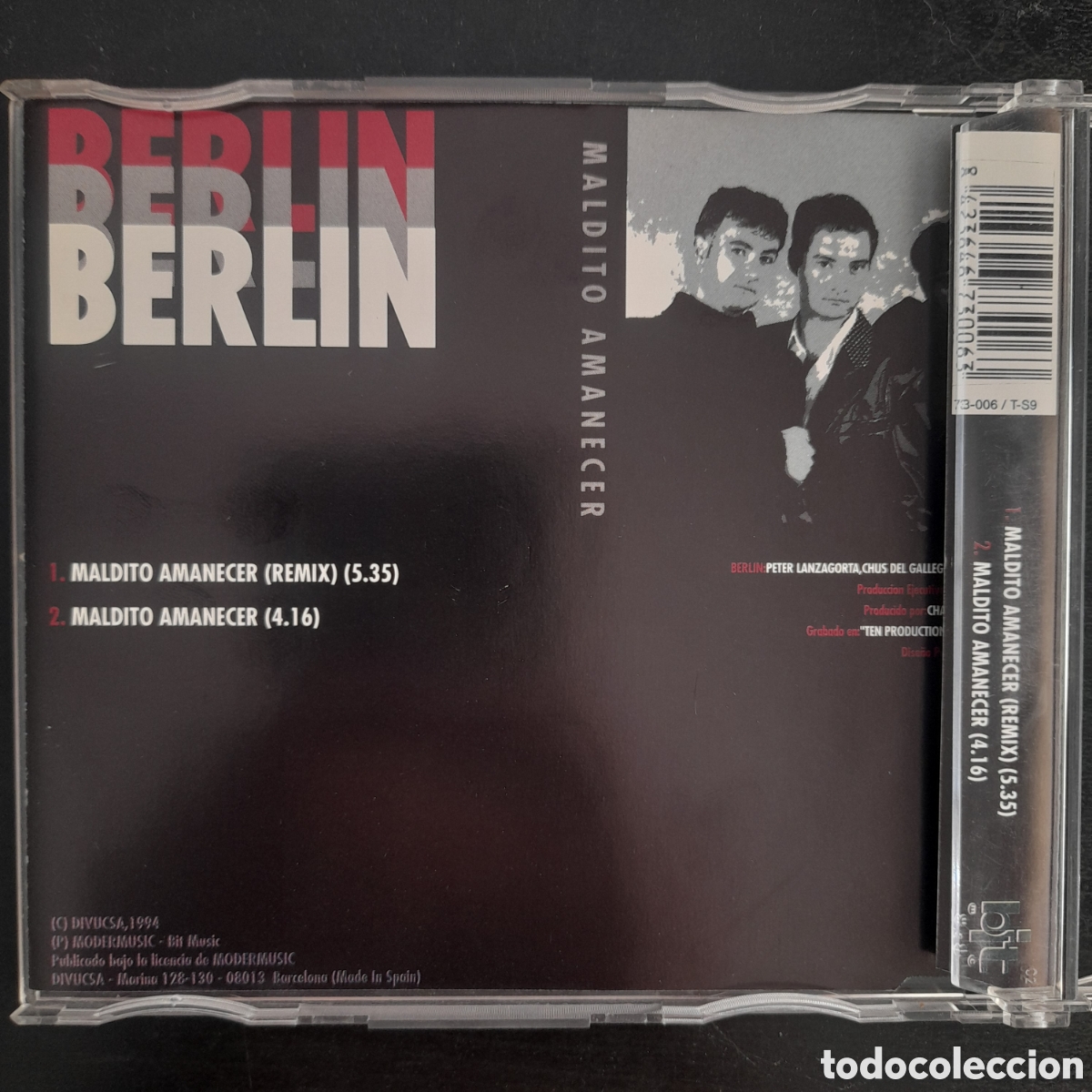 CDs de m&uacute;sica: Berl&iacute;n &ndash; Maldito Amanecer. 1994. CD, Maxi-Single - Foto 2