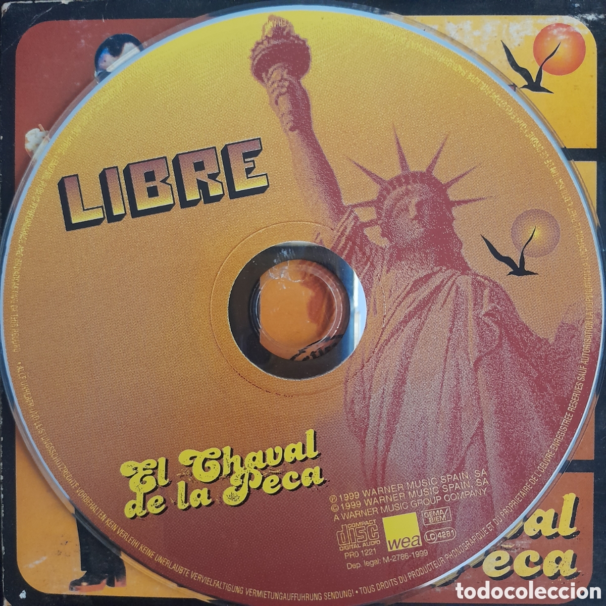CDs de m&uacute;sica: El Chaval De La Peca &ndash; Libre. 1999.CD, Single, Promo - Foto 3