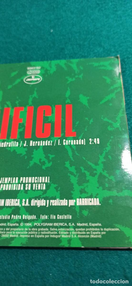 CDs de m&uacute;sica: cd single BARRICADA dificil ENVIO CERTIFICADO GRATUITO - Foto 9
