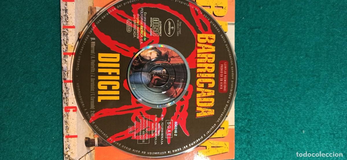 CDs de m&uacute;sica: cd single BARRICADA dificil ENVIO CERTIFICADO GRATUITO - Foto 12