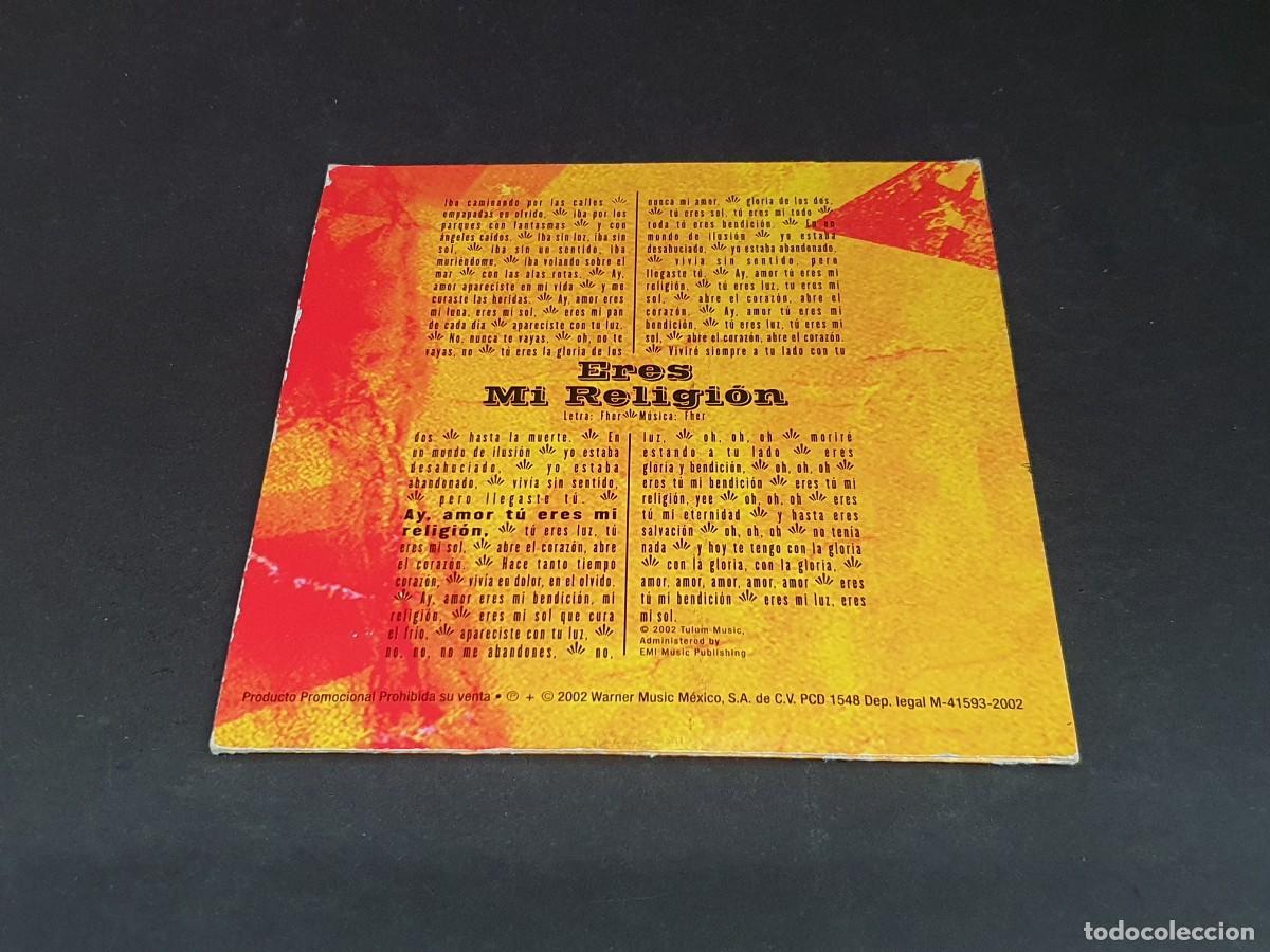 CDs de m&uacute;sica: CD SINGLE - MAN&Aacute; - ERES MI RELIGI&Oacute;N - 2002 - Foto 3