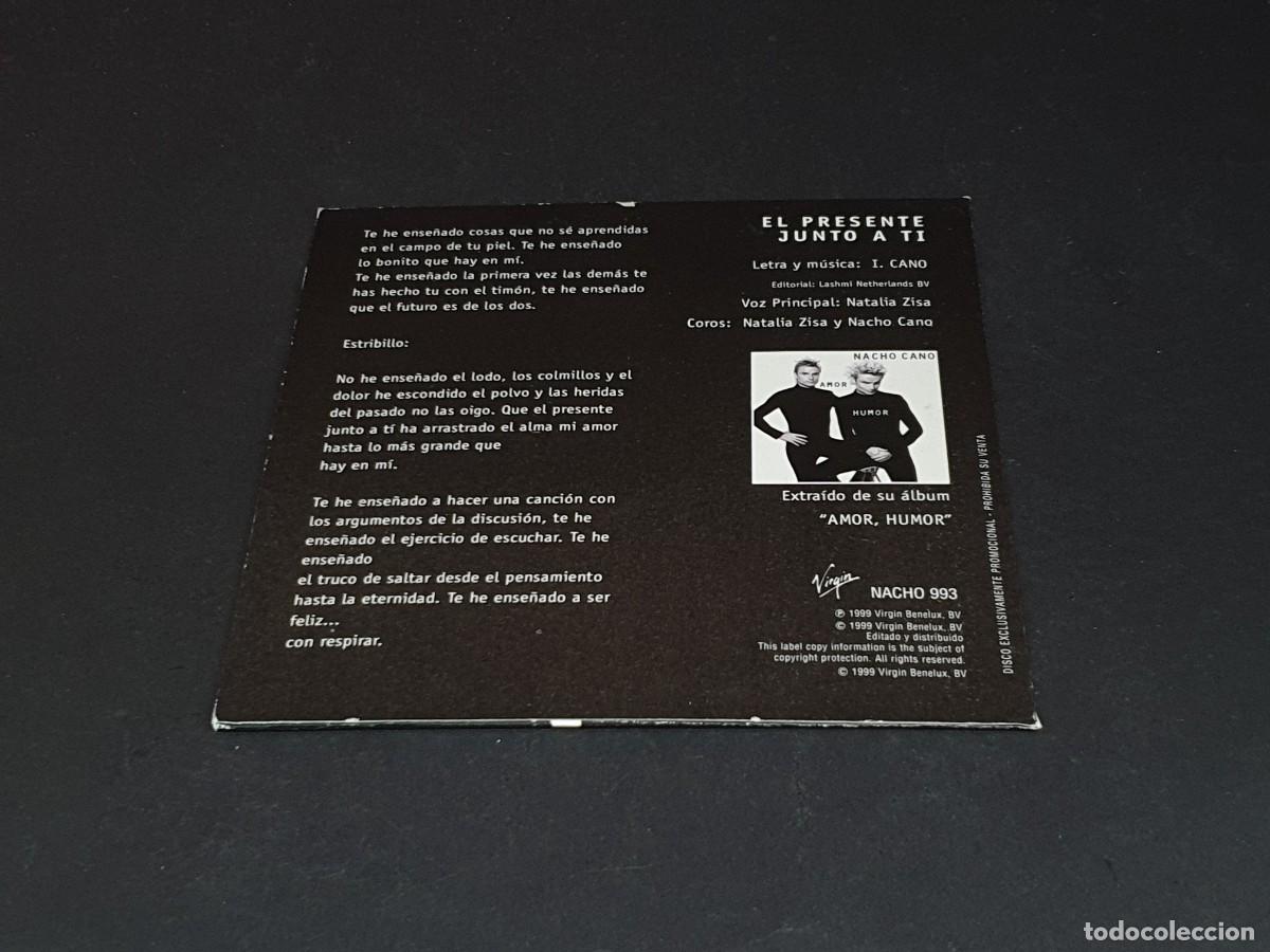 CDs de m&uacute;sica: CD SINGLE - NACHO CANO - EL PRESENTE JUNTO A TI - 1999 - Foto 3