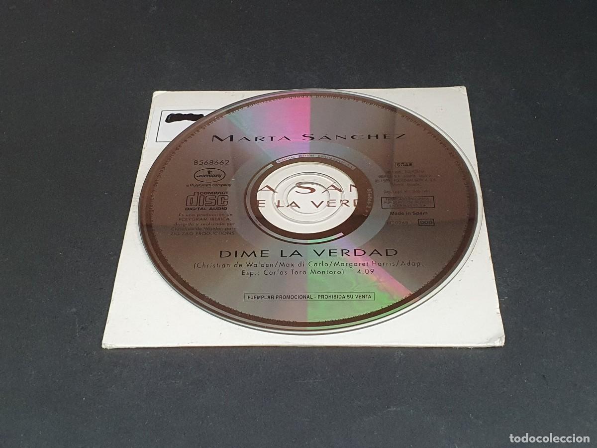 CDs de m&uacute;sica: CD SINGLE - MARTA S&Aacute;NCHEZ - DIME LA VERDAD - 1995 - Foto 2