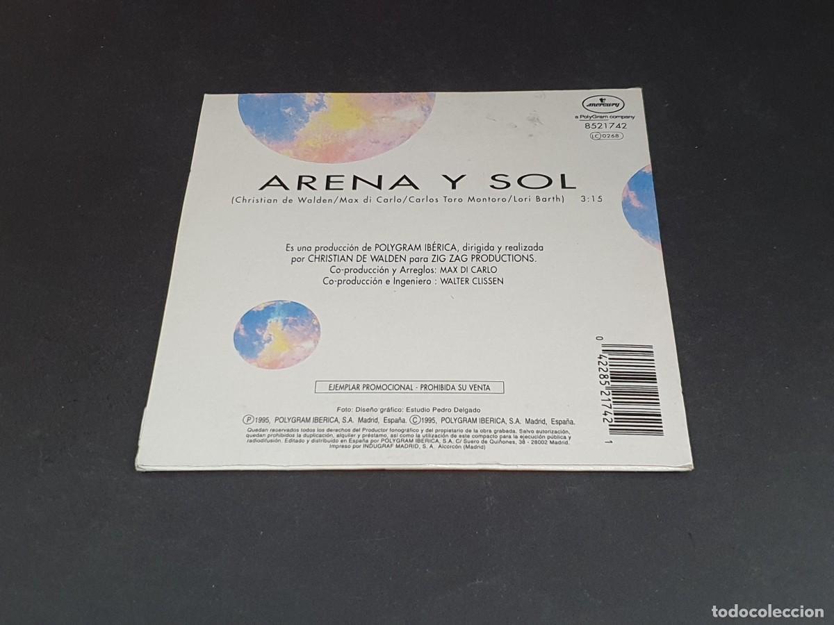 CDs de m&uacute;sica: CD SINGLE - MARTA S&Aacute;NCHEZ - ARENA Y SOL - 1995 - Foto 3