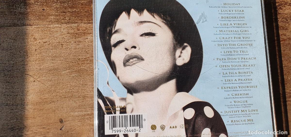 CDs de m&uacute;sica: MADONNA. THE IMMACULATE COLLECTION. CD - Foto 2