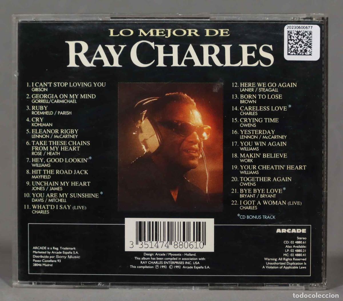 CDs de m&uacute;sica: CD. Lo Mejor De Ray Charles - Foto 2