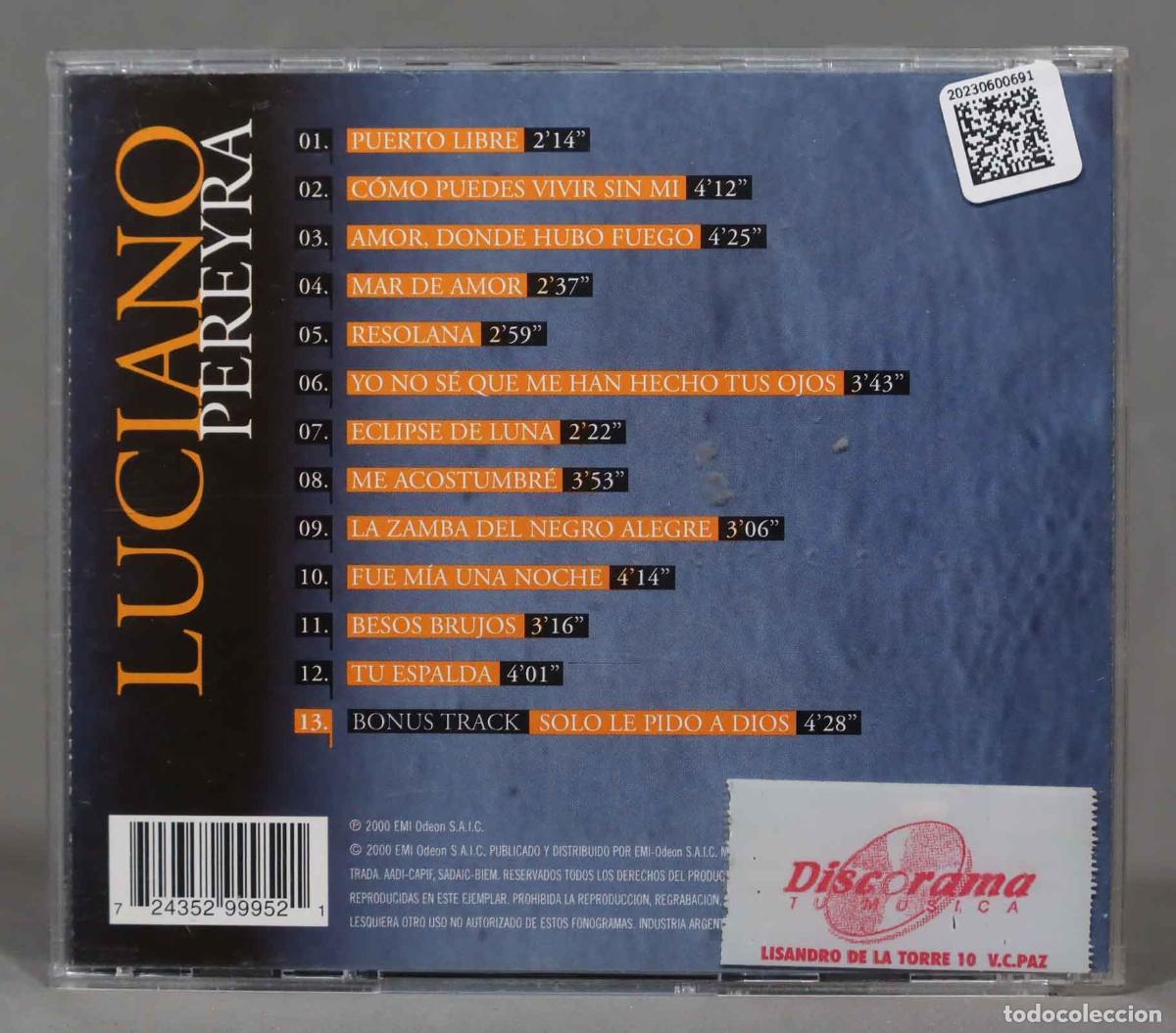 CDs de m&uacute;sica: CD. Luciano Pereyra &ndash; Record&aacute;ndote - Foto 2