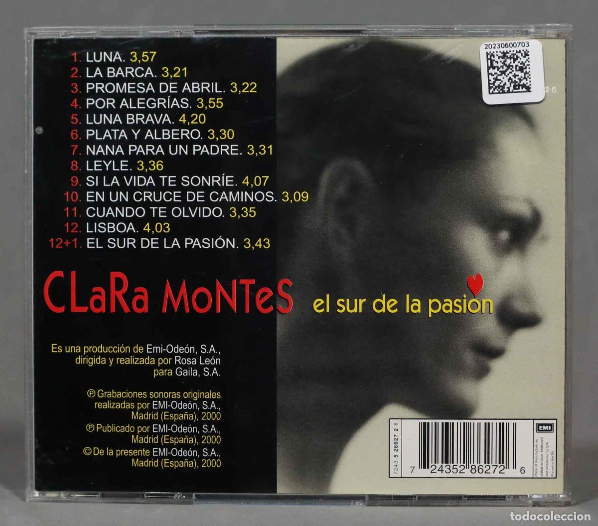CDs de m&uacute;sica: CD. Clara Montes &ndash; El Sur De La Pasi&oacute;n - Foto 2