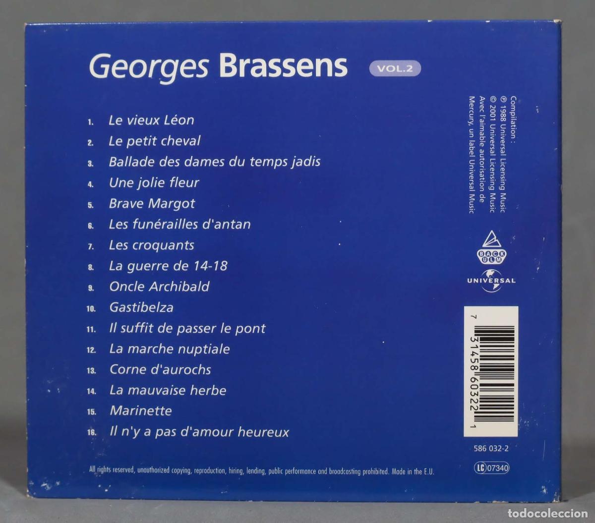 CDs de m&uacute;sica: CD. Georges Brassens &ndash; Vol. 2 - Foto 2