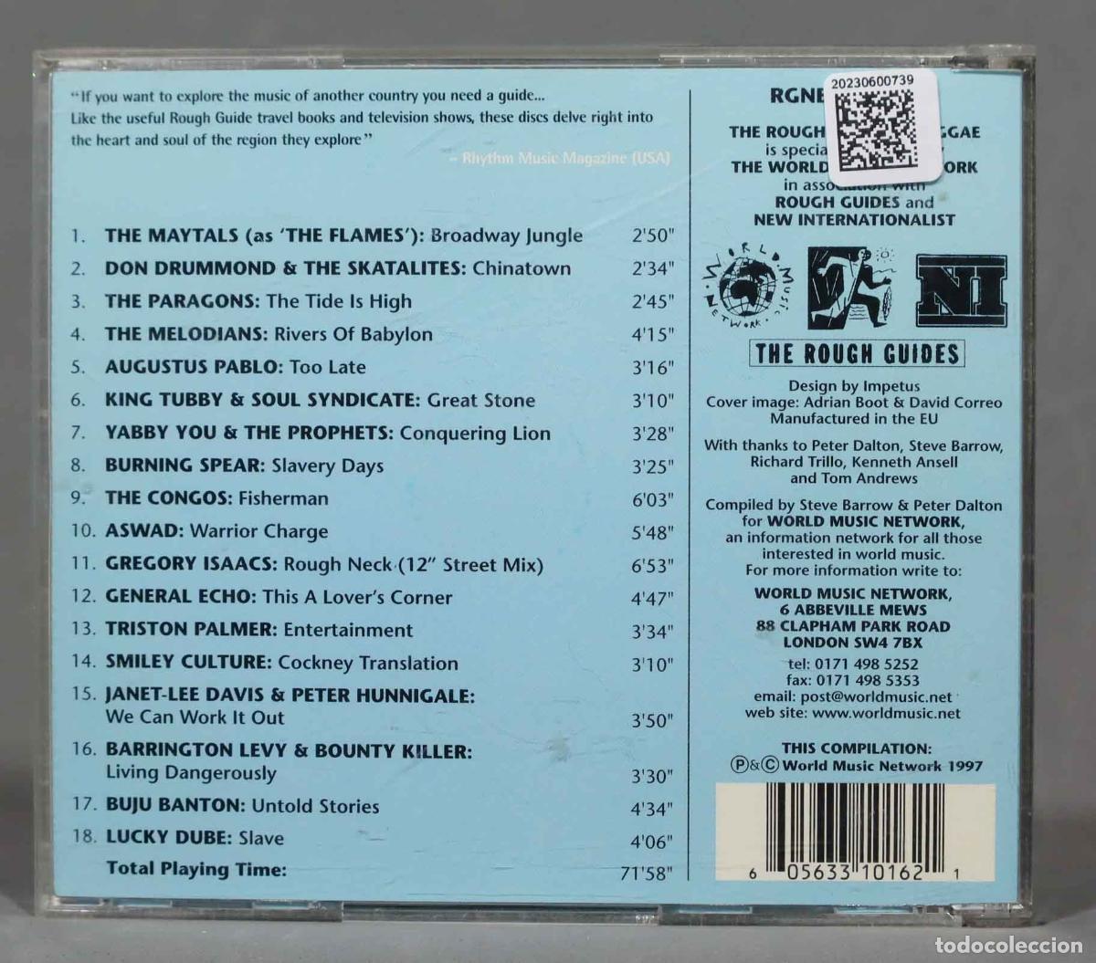 CDs de m&uacute;sica: CD. The Rough Guide To Reggae - Foto 2
